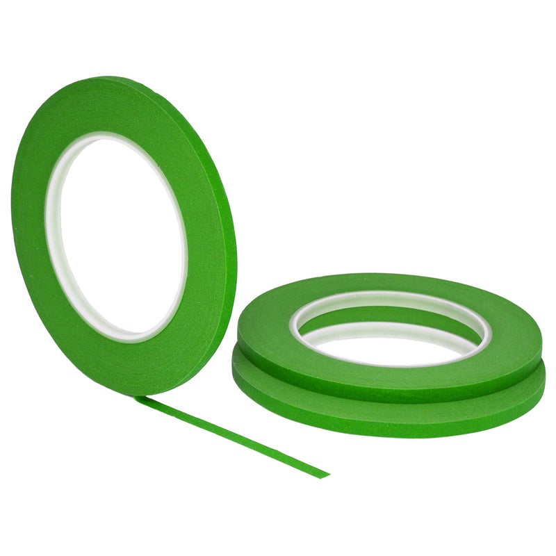 STIKK Painters Tape - 3pk Green Painter Tape - 1/4 inch x 60 Yards - Paint Tape for Painting, Edges, Trim, Ceilings - Masking Tape for DIY Paint Projects - Residue-Free Painting Tape - Image 1